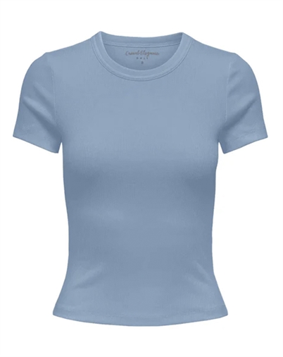 Only - Onlval Life T-Shirt - Soft Chambray